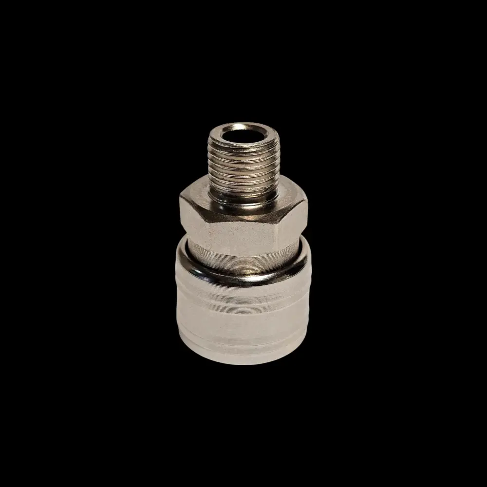 Acople Rápido Macho 1/4" Perfil Europeo Inoxidable