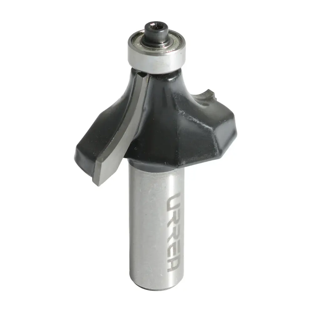 Broca para router de acero redondeadora con balero 1" zanco de 1/4" Urrea