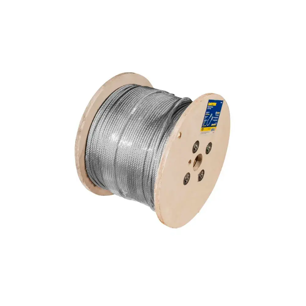 Cable de acero con guardacabo 1/4" x 457 m construcción de 7 x 19 Surtek