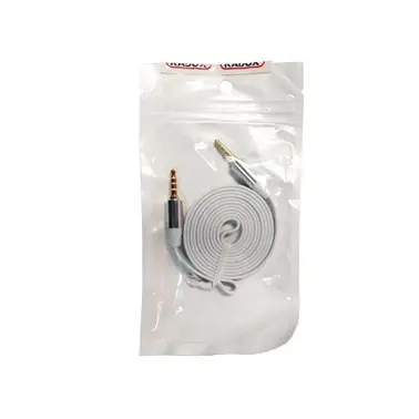 CABLE AUXILIAR DE 3.5mm ESTÉREO MACHO-MACHO 4 VIAS RADOX 080-002