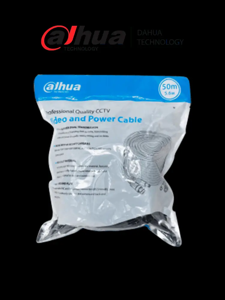 DAHUA DH-PFM942I-50-5 - Cable de 50 Metros Armado para Video y Energí/ con Conectores BNC y de Energí/ Para Camaras Hast...
