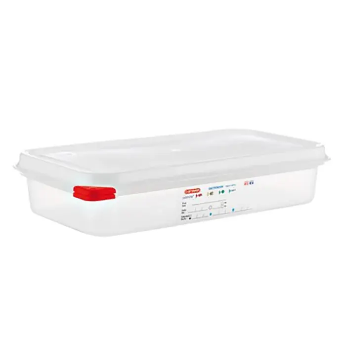 Inserto Cuarto con Tapa Hermetica Altura 1.8 Lt Polipropileno Blanco