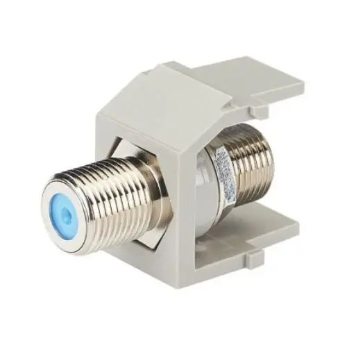 Keystone Standard F Type Coax Bulk Head Coupler International Acero NKFIG
