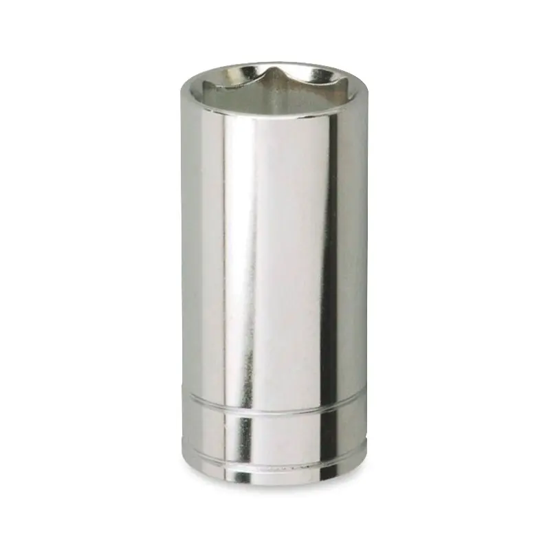 Llave vaso cuadradillo 1/4 boca hexagonal serie larga métrica m-8