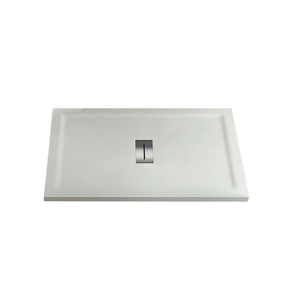 Plato de ducha de acrílico 80X80 cm H4 con bordes cuadrados Relax Design Genuino