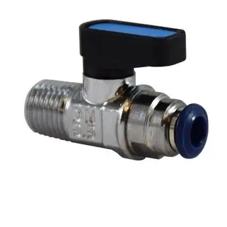 1/4" Push-Fit Ball Valve Male NPTF Push Fit Connections 28404