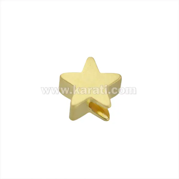 Separador Chapa Estrella 5.8x5.8mm Dorado Satinado