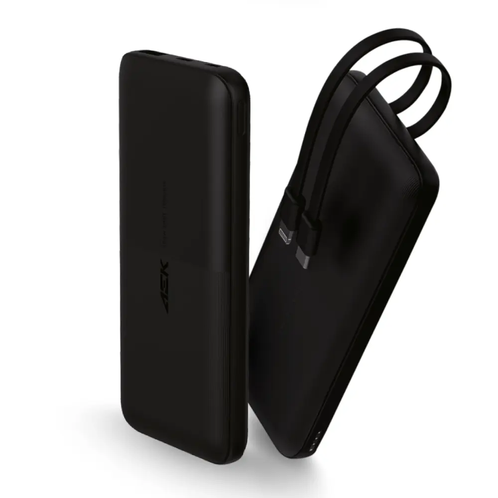 AEK CYBER Power bank de 10000 mAh 10.5W USB /USB-C+ Lightning