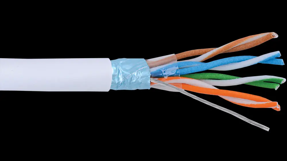 Alpha Wire M4665 20/8 20 AWG 8 Conductors Aluminum Tejido poliéster 300V Foil PVC Insulation Manhattan Electrical Compute...