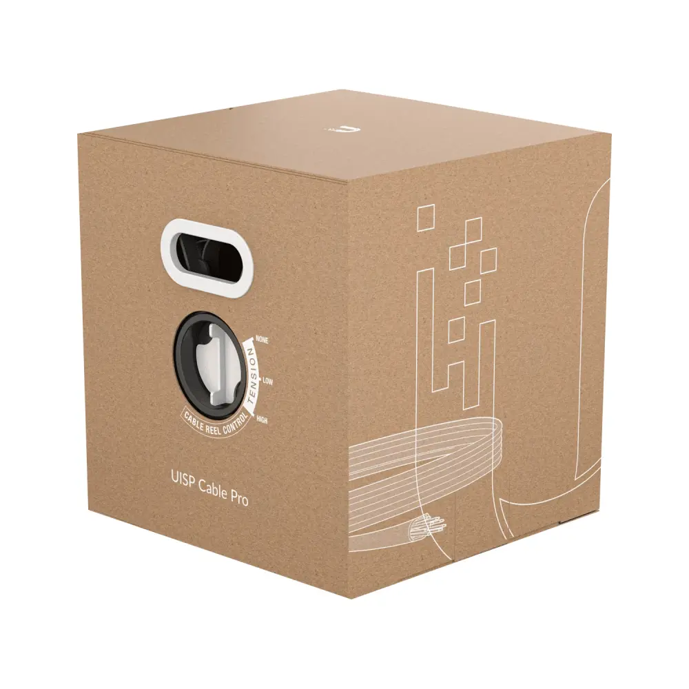 Bobina de Cable Ubiquiti UTP Cat 5e, 305 m, Interior Color Negro - Cable Conexión de red Industrial