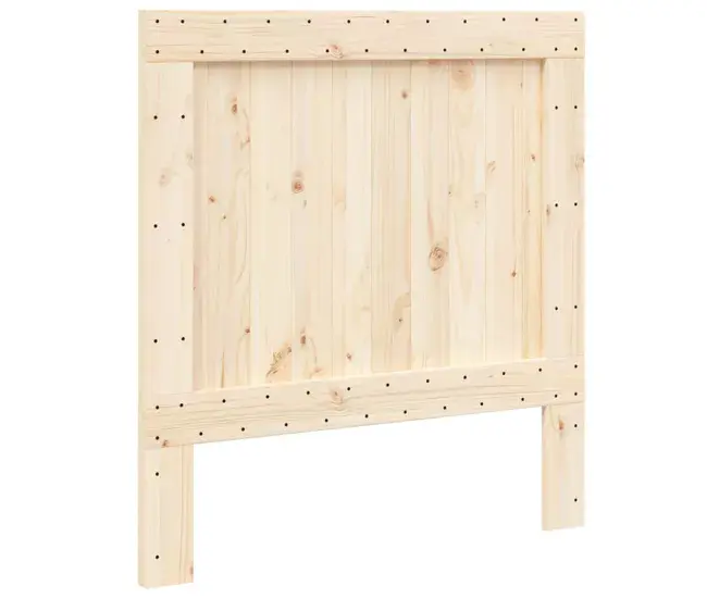 Cabecero de madera maciza de pino 100x104 cm Diseño plano