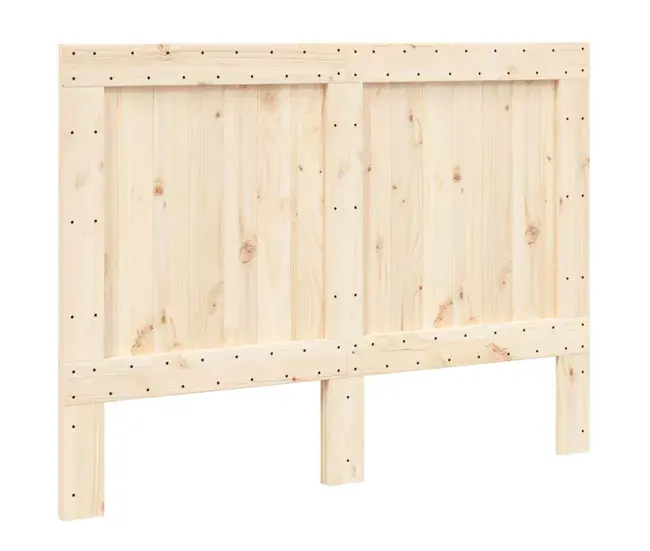 Cabecero de madera maciza de pino 140x104 cm Diseño plano