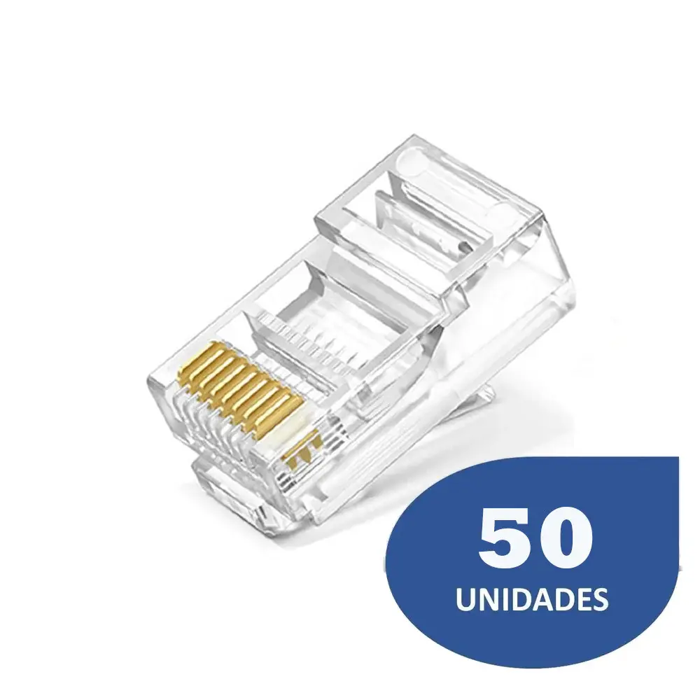 Conectores RJ45 Cat5 en Paquete de 50 Unidades