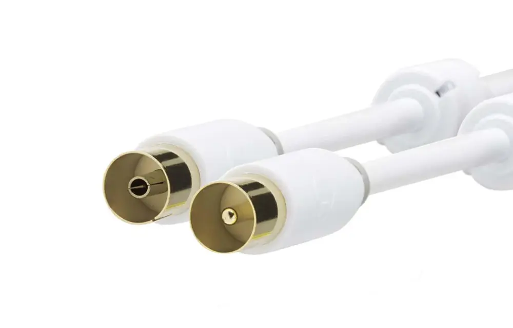 CSBW40015WT50 BL 5m CONEXION ANTENA CONECTORES DORADOS NEDIS