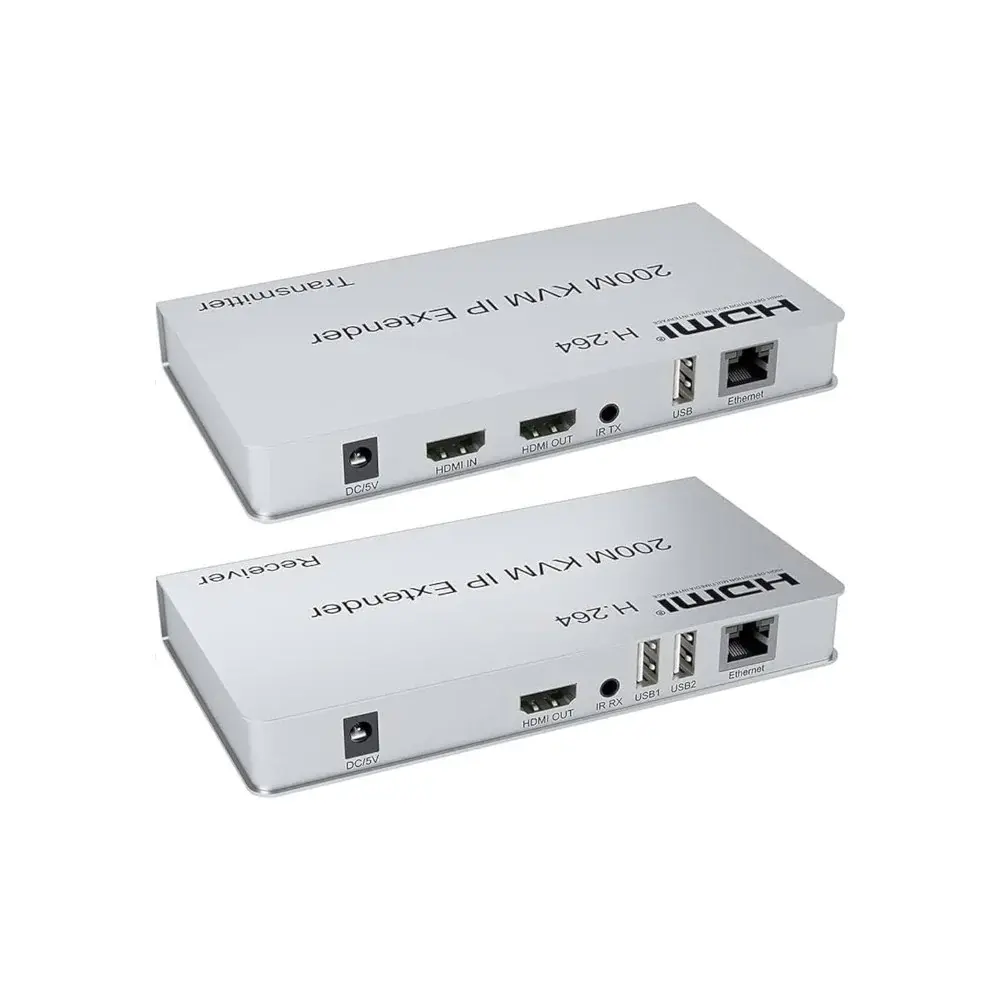 Extensor KVM HDMI 4K USB Audio IR por Cable UTP hasta 120 Metros TX/RX