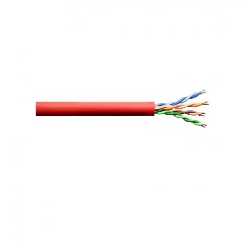 4 Pair 23 AWG Plenum Cat6 Premise Uniforme Annealed Copper Cable Pink 77-246-CB 1000 ft BrakeBox
