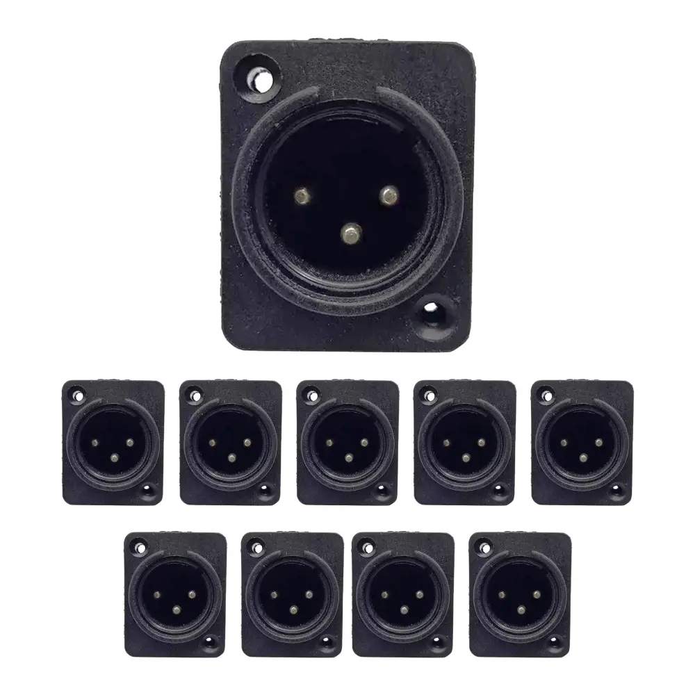 PAQ. 10 PZAS. DE PLUG CANON MACHO P/ CHASIS RADOX 705-793(10)