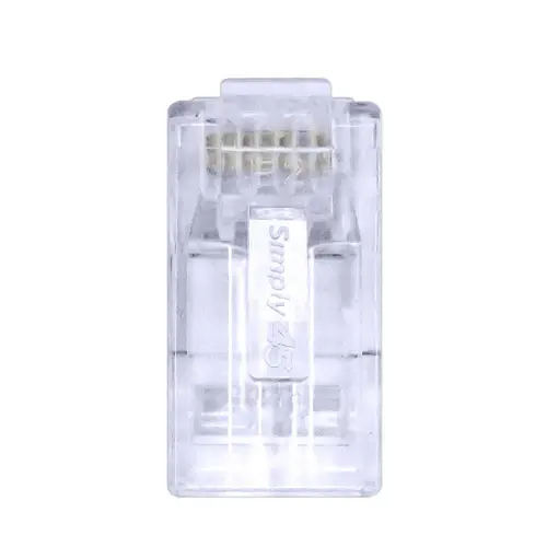 ProSeries Cat5e Unshielded Cap45 Pass-Through RJ45 Por módulos Plugs S45-1501P (50pcs/5Clamshell)