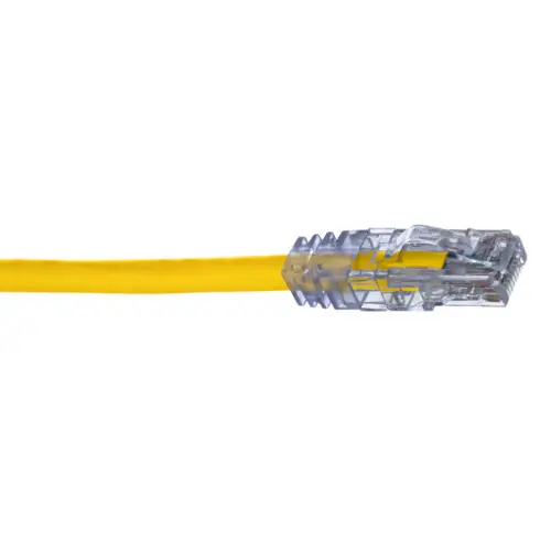 20' 24 AWG Ámbar Cat 6 UTP Copper Patch Cord UTPSP20YLY