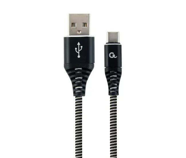 Cable Micro USB 2.0 B USB C GEMBIRD CC-USB2B-AMCM-2M-BW Negro 2 m