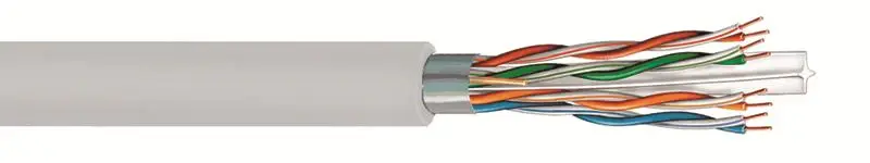 Commscope 8447404/10 23 AWG 4 Pair Black Media 6 65NS4+ Unicolor BC Non Plenum F/UTP Cat6 Cable