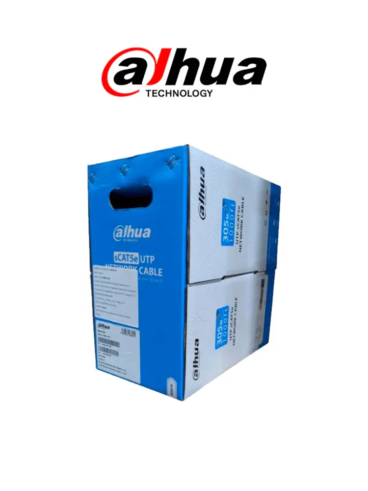 DAHUADH-PFM920I-6UN-C-white- Bobina de Cable UTP Cat 6 100% Cobre/ Color Blanco/ 305 Metros/ para Interior/ Idóneo para R...