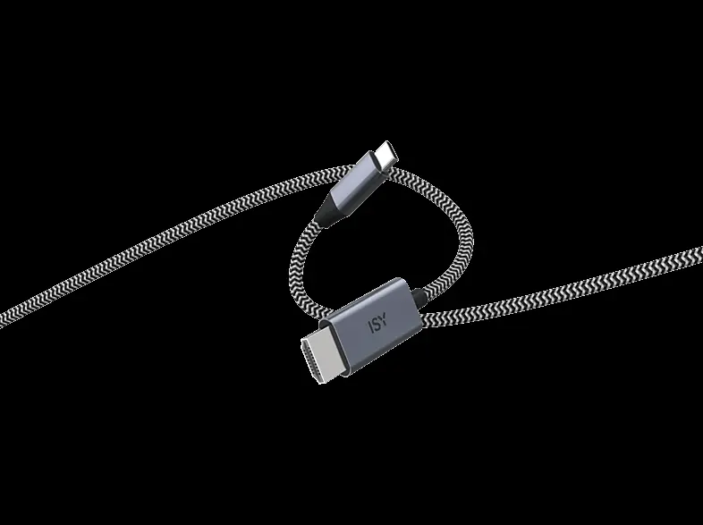 ISY Câble USB-C vers HDMI 2m Gris (IHD-9000-1)