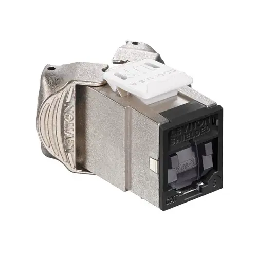 Leviton Cat 6 Shielded QUICKPORT Jack Shutters Ónix 61SJK-SE6