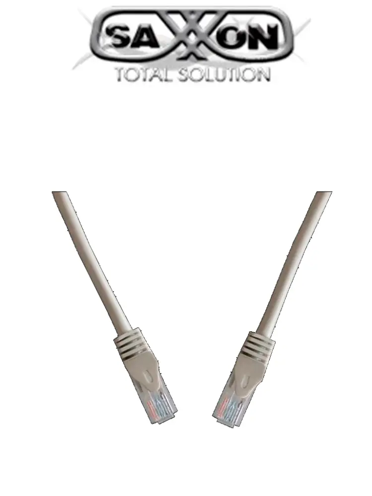 SAXXON P63UG- Cable patch cord UTP 3 Metros/ CAT 6/ Color gris