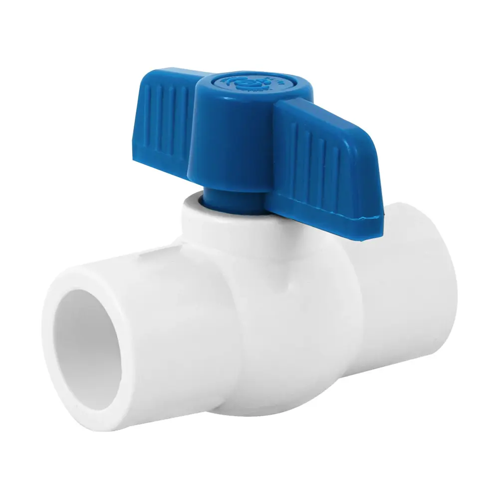 Válvula de esfera de pvc 1/2"para cementar, Foset EPVC-1/2C