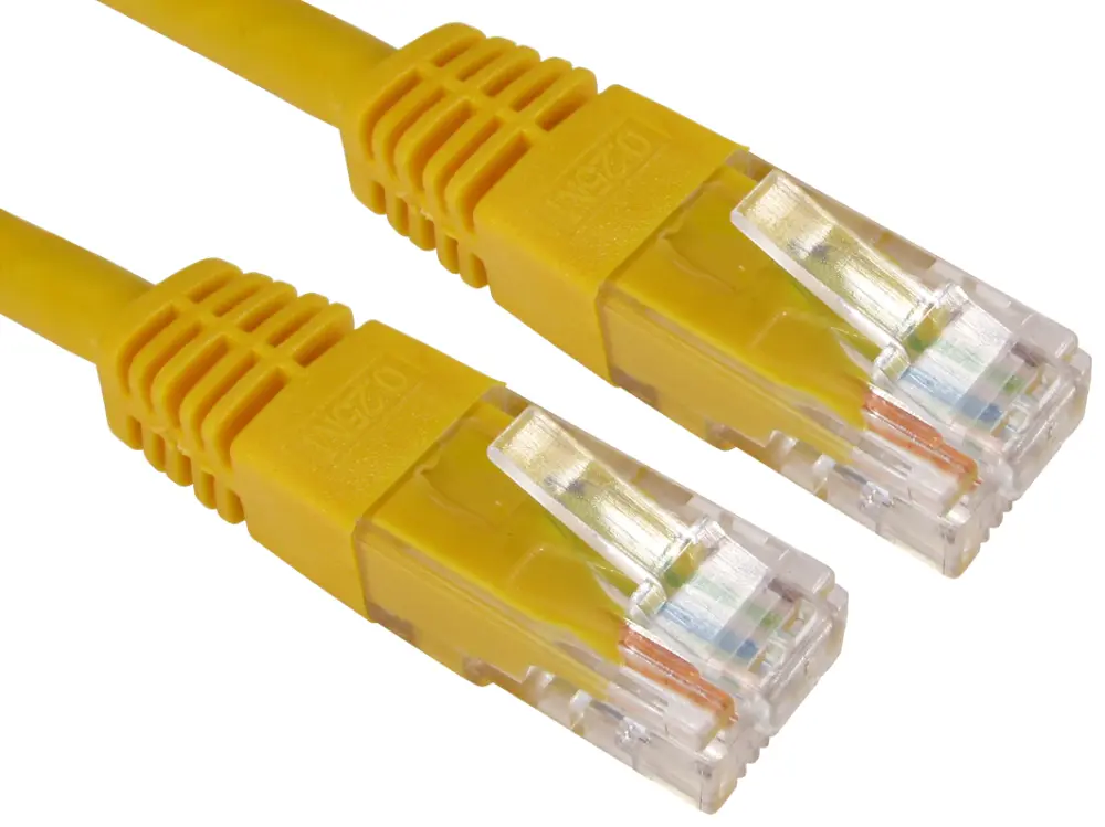 Cable Ethernet Cat6 UTP de color Amarillo, long. 15m, funda de PVC