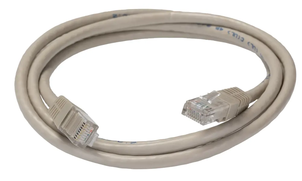Cable Ethernet Cat6 UTP de color Gris, long. 1.5m, funda de PVC