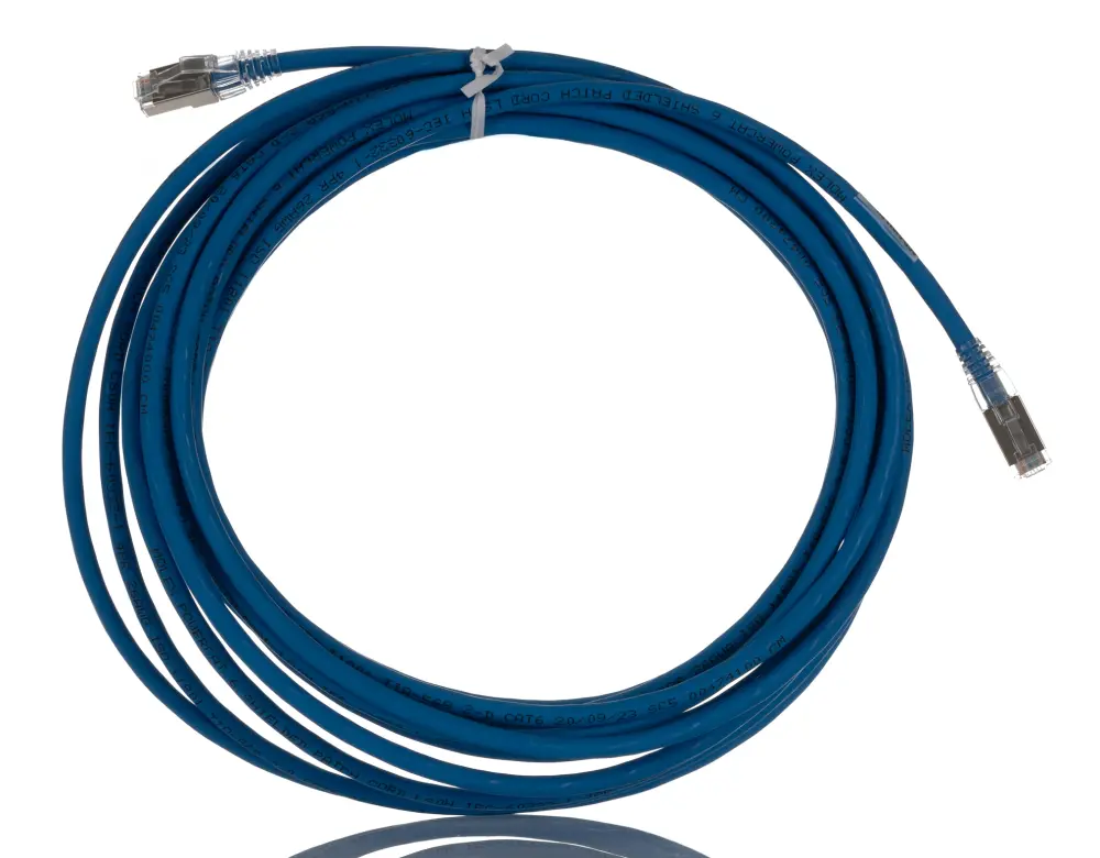 Cable Ethernet Cat6 F/UTP Molex Premise Networks de color Azul, long. 7m, funda de LSZH | PCD-04013-0H