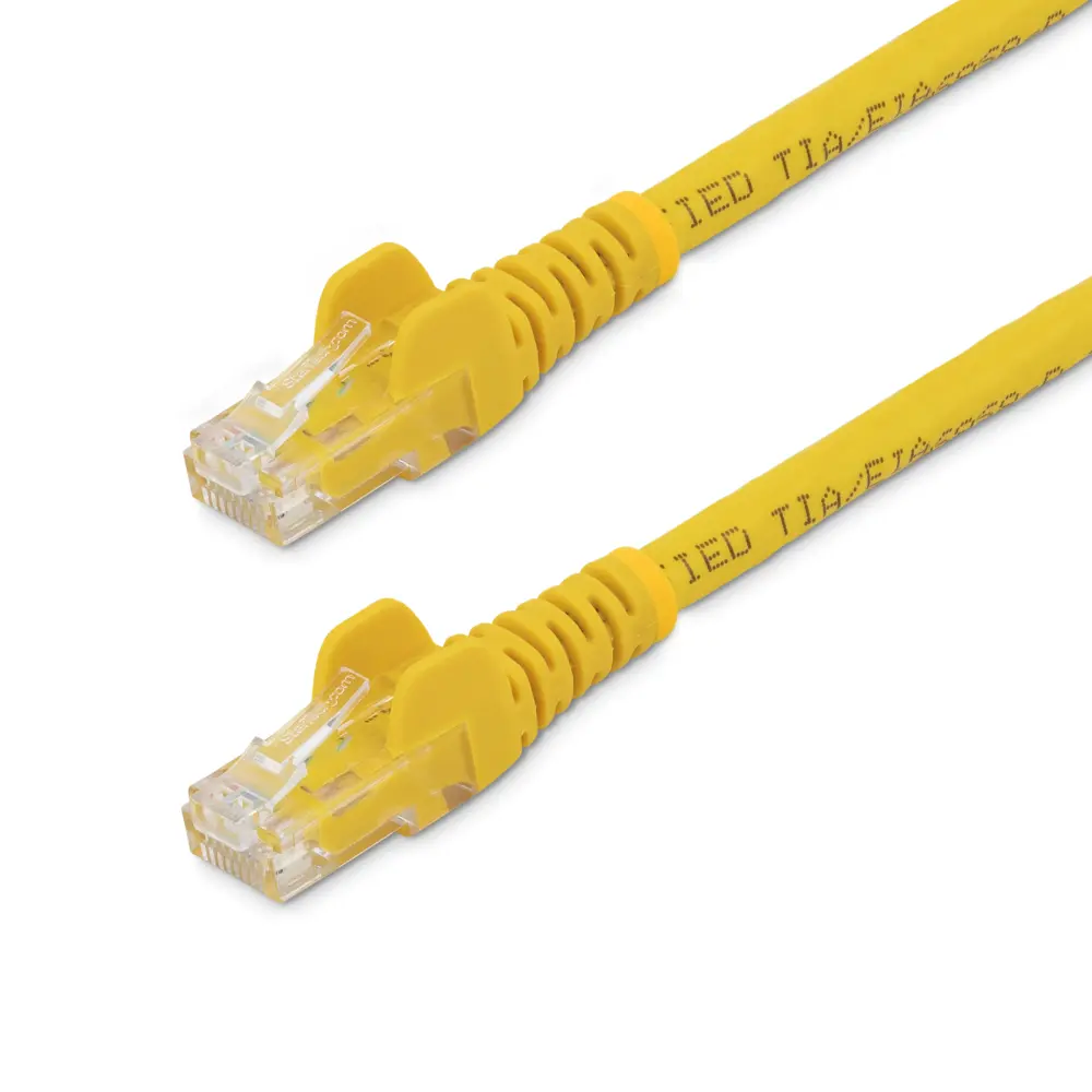 Cable de Cat6 Cat6 U/UTP StarTech.com de color Amarillo, long. 30m, funda de PVC, Calificación CMG | N6PATCH100YL