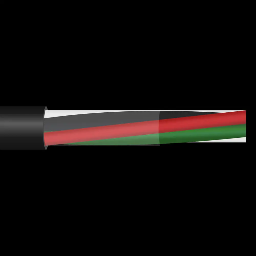 14 AWG 2C BC Flat Tray Cable Low Smoke Zero Halogen Cable 600V