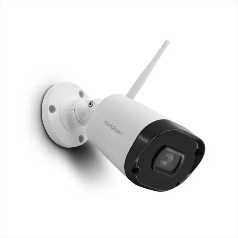 Cámara exterior con cable blanco con Transformador de 12V