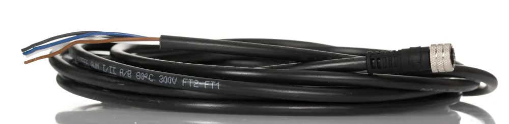 Cable de conexión Brad from Molex, con. M8 Hembra, con. B Sin terminación, cod.: , long. 5m, 60 V ac, 75 V dc, 4 , | 120...