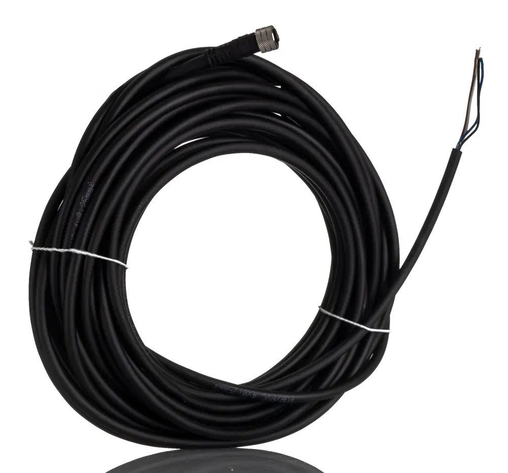 Cable de conexión Brad from Molex, con. M8 Hembra, 4 polos, con. B Sin terminación, cod.: , long. 10m, 60 V ac, 75 | 120...