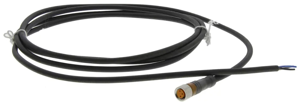 Cable de conexión Lumberg Automation, con. M8 Hembra, 3 polos, con. B Sin terminación, cod.: , long. 2m, 60 V, 4 , | RKM...