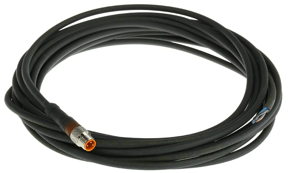 Cable de conexión Lumberg Automation, con. M8 Macho, 3 polos, con. B Sin terminación Hembra, cod.: , long. 5m, 60 | RSMV...
