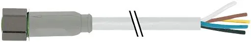 Cable de conexión Murrelektronik Limited, con. M8 Hembra, 4 polos, con. B Sin terminación, long. 5m | 7014-08061-2110500