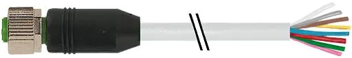 Cable de conexión Murrelektronik Limited, con. M12 Hembra, 8 polos, con. B Sin terminación, long. 10m | 7000-17041-2921000
