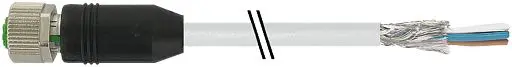 Cable de conexión Murrelektronik Limited, con. M12 Hembra, 8 polos, con. B Sin terminación, long. 10m | 7000-17121-2911000