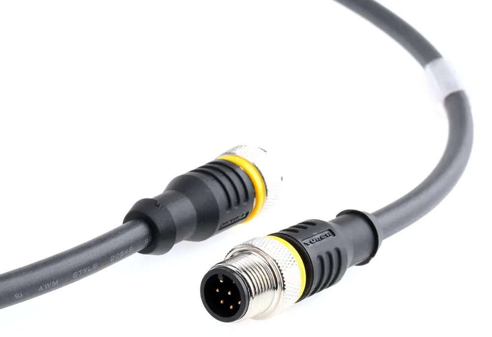 Cable de conexión Turck, con. M12 Hembra, 8 polos, con. B M12 Macho, 8 polos, cod.: , long. 2m, 30 V, 2 , IP67 | RKC8T-2-...