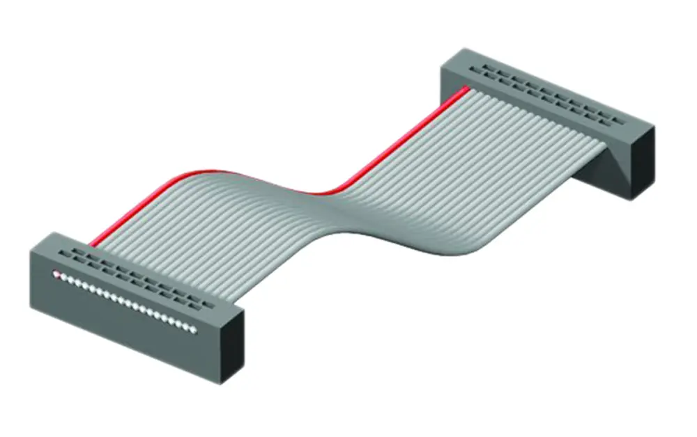 Cable plano Samtec FFSD de 50 conductores, paso 1.27mm, long. 150mm, con. : Hembra, con. B: Hembra | FFSD-25-D-06.00-01-N