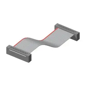 Cable plano Samtec FFSD de 20 conductores, paso 1.27mm, long. 150mm, con. : Hembra, con. B: Hembra | FFSD-10-D-06.00-01-N