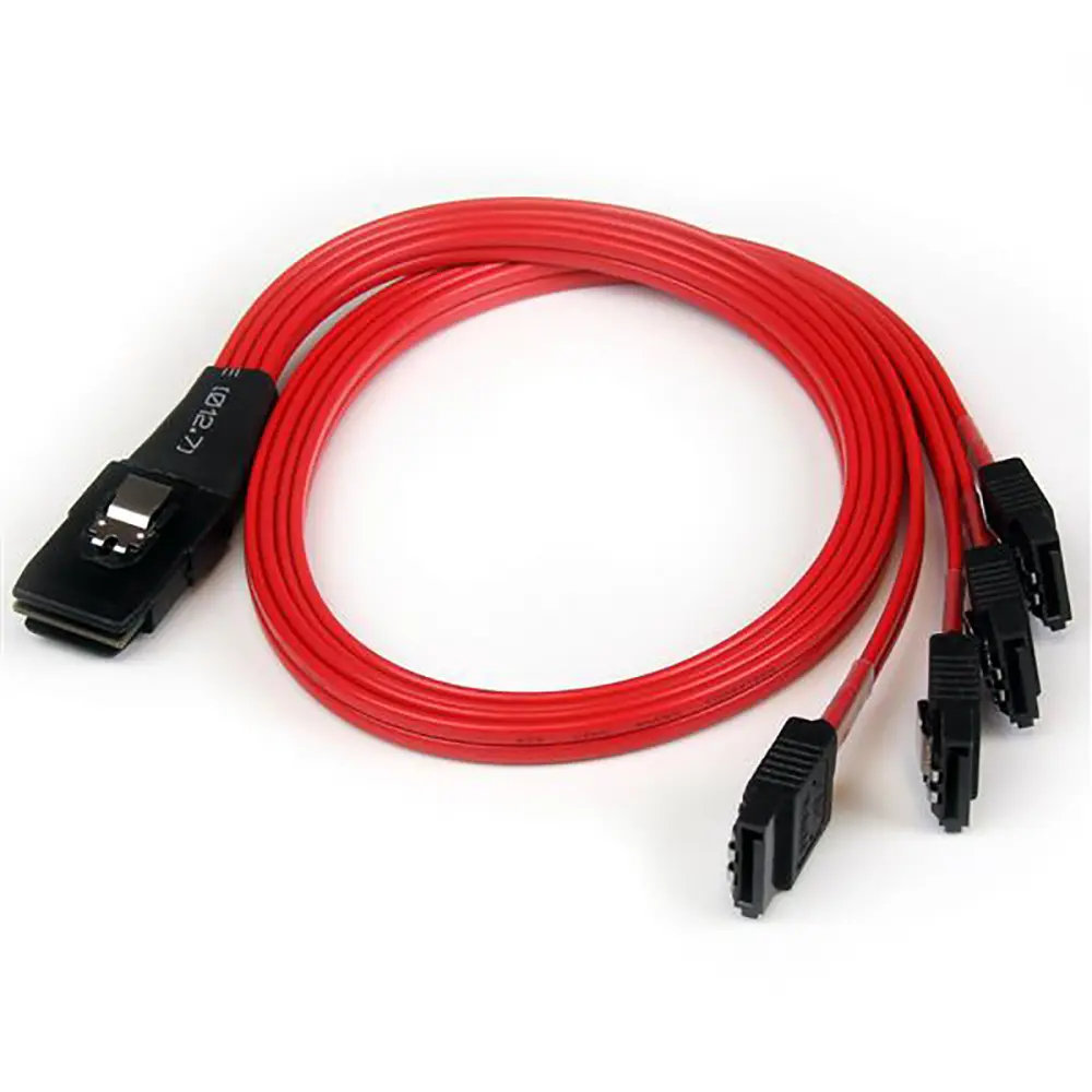 Cable SATA StarTech.com, con. : Mini-SAS interno de 36 vías, con. B: Datos SATA x 4 de 7 vías, long 500mm | SAS8087S4R50