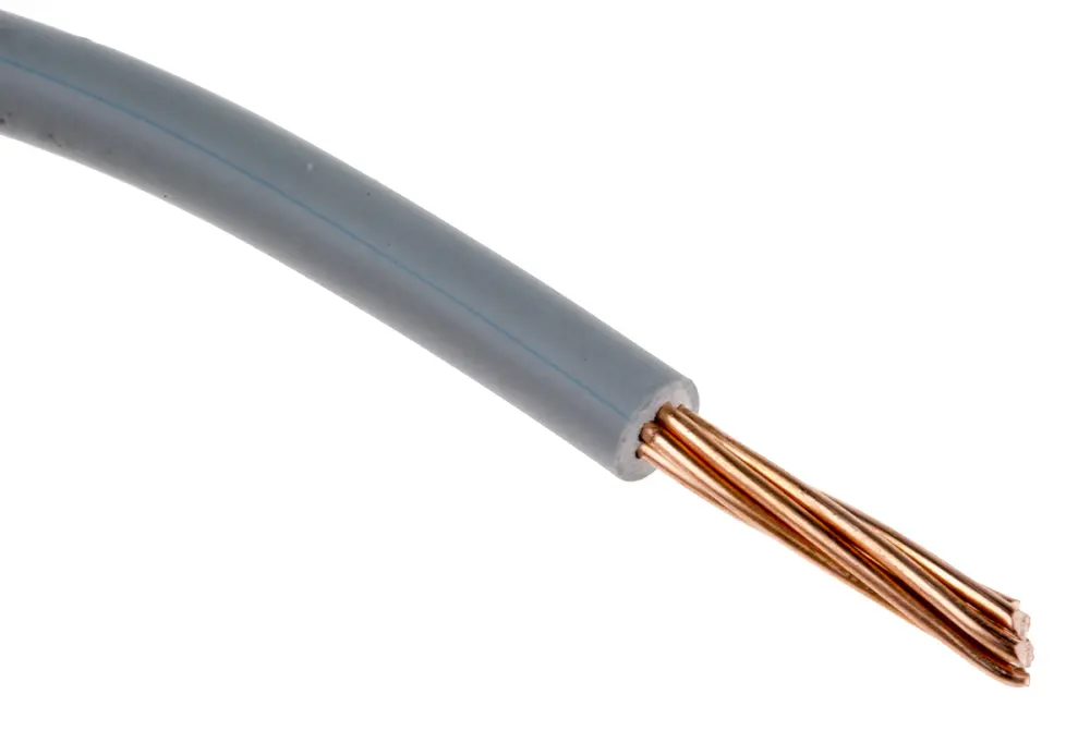 Cable de conexión , área transversal 2,5mm² Filamentos del Núcleo 7/0.67 mm Gris, 750 V, long. 100m, H07Z-R, 14