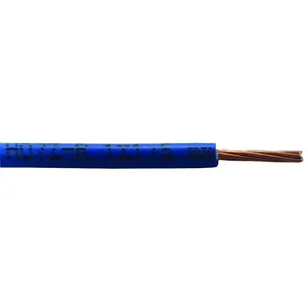 Cable de conexión , área transversal 4 mm² Conductos Filamentos del Núcleo 7/0.85 mm Azul, 750 V, long. 100m,