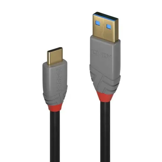 Cable USB 3.2 Lindy Electronics, con . USB C Macho, con B. USB Macho, long. 1m, color Negro | 36911